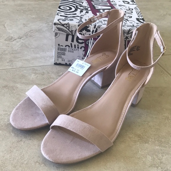 Brash | Shoes | Nwt Blush Block Heel Sandals Size 1m | Poshmark